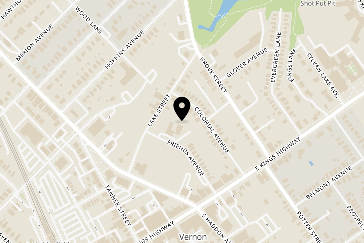Map showing the location of Cross Culture on 208 Kings Hwy E in Haddonfield